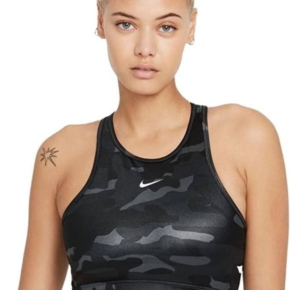 NWT Nike Dri-FIT‎ Swoosh Women’s Medium-Support Neck Sports Bra XSMALL